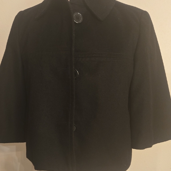 GAP Women's Black Crop Swing Jacket - Picture 2 of 5